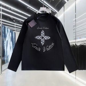 Luxury Louis Vuitton Cotton Long-Sleeved T-Shirt