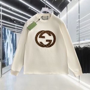 Luxury High Quality Gucci Cotton Long-Sleeved T-Shirt