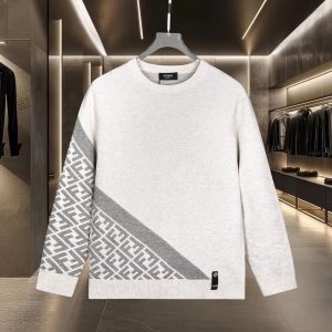 High Quality 1:1 Fendi Jacquard Long-Sleeved Shirts