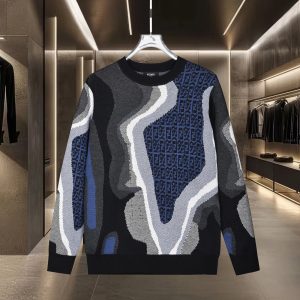 Aaa Fendi Jacquard Long-Sleeved Shirts