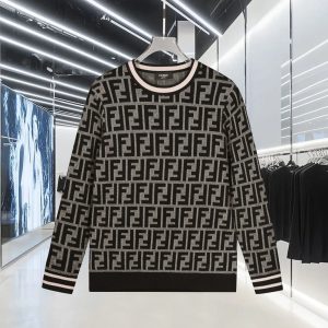 Designer Fendi Jacquard Long-Sleeved Shirts For Spring