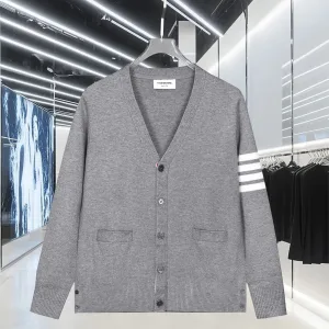 Designer Thom Browne Wool Long-Sleeved Shirts For Fall