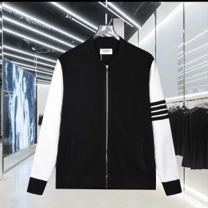 Luxury Thom Browne Wool Long-Sleeved Shirts For Fall