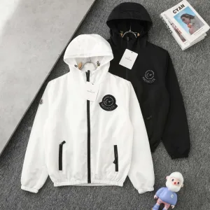 Luxury Reps Moncler Outerwear Red Nylon Fabric Enhanced Comfort