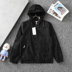 Designer AAA Gucci Coat Red Jacquard Patch Patchwork