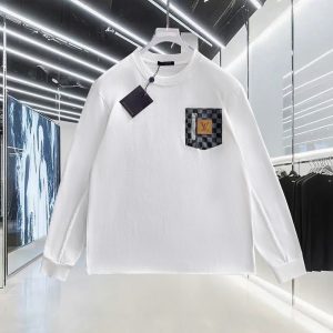 Luxury Louis Vuitton Cotton Long-Sleeved T-Shirt