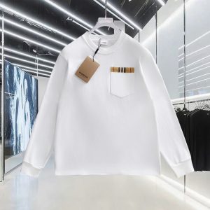 Luxury Burberry Cotton Long-Sleeved T-Shirt