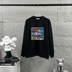 AAA Hermes Long-Sleeved Black Autumn Winter Early