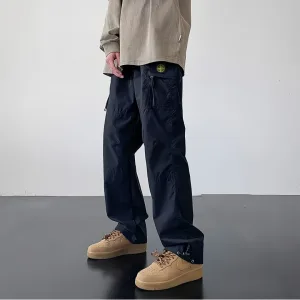Designer AAA Stone Island Cargo Pants Red Cotton Twill Fabric Breathable And Not Stuffy Side Pockets