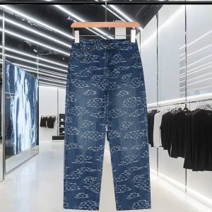 Luxury Aaa Louis Vuitton Denim Trousers