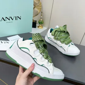 Super Clone Lanvin Sneakers Color Suede Cowhide Blocking