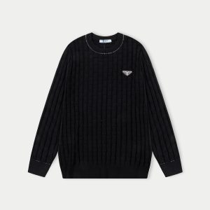 Designer Luxury Prada Wool Sweater For Autumn