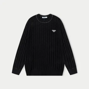 Designer Luxury Prada Wool Sweater For Autumn