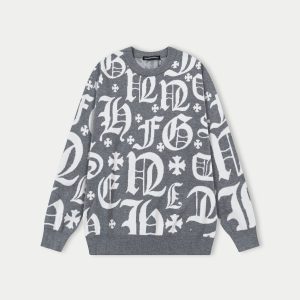 Designer Chrome Hearts Wool Sweater For Autumn