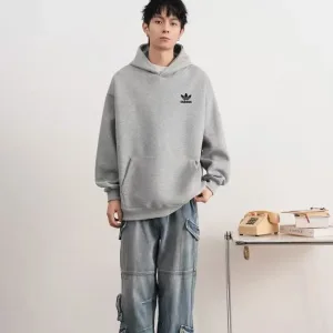 Luxury Reps Adidas Hoodie Red Cotton Autumn