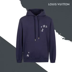 High Quality Designer Louis Vuitton Hoodie Red Cotton