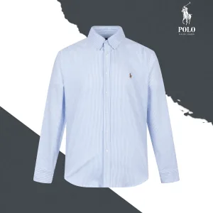 Reps Ralph Lauren Shirt Red Cotton Pure Jacquard Oxford Cloth