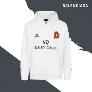 Luxury Super Clone Balenciaga Hoodie Ash Cotton