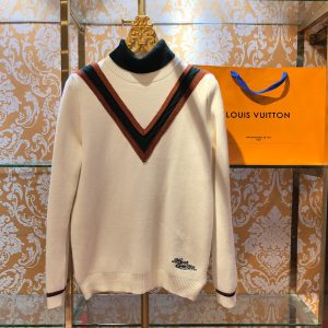 Designer Louis Vuitton Cotton Long-Sleeved Sweater For Autumn