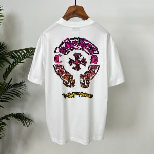 Luxury Chrome Hearts Cotton Short-Sleeved T-Shirt