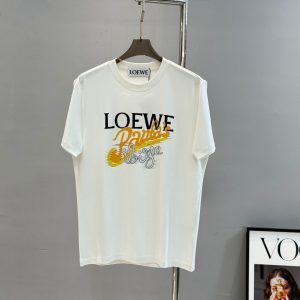 Luxury Aaa Loewe Cotton Short-Sleeved T-Shirt