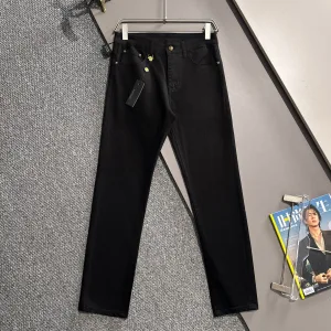 Luxury Reps Versace Pants Cotton Plain Weave Denim A Touch Of Understated Luxury