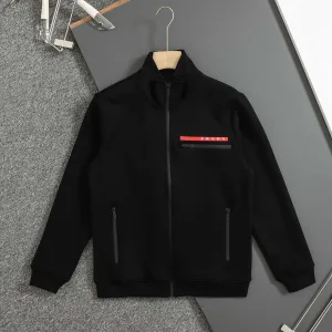 Super Clone High Quality Prada Outerwear Red Cotton Pure Autumn Early