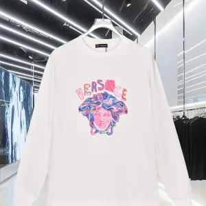 Aaa Luxury Versace Cotton Long-Sleeved T-Shirt For Autumn