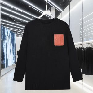 High Quality Loewe Knit Fabric Long-Sleeved Shirts For Autumn