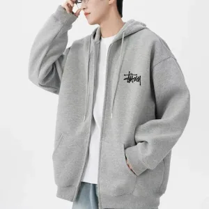 AAA Designer Stussy T-Shirts Red Cotton Premium Quality Spring Autumn Embroidery
