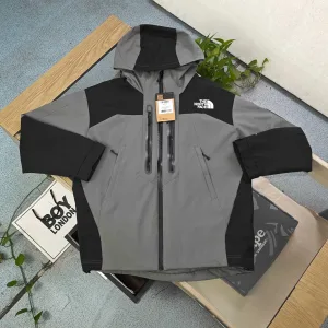 AAA The North Face Jacket Red Clean Lines Street Style Autumn Winter Color Blocking Zippered Pocket