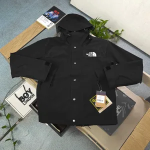 Luxury High Quality The North Face Jacket Red Street Style Outdoor Functionality Autumn Winter Clean Cut Patch