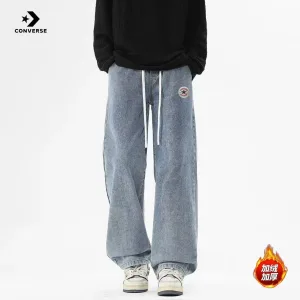 Designer AAA Converse Jeans Blue Fleece Denim