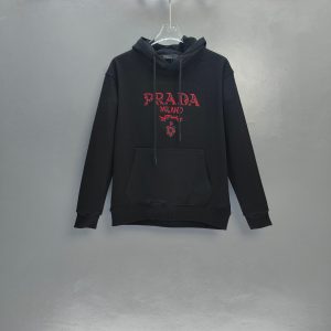 Luxury Prada Cotton Hoodie For Autumn