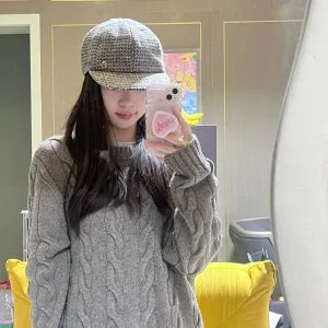 Designer Prada Sweater Ash Autumn Winter And