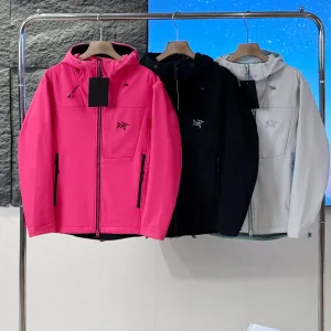 Designer Archaeopteryx Jacket Red Windstopper Fleece Urban Commuting Autumn Winter And