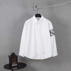 Luxury Thom Browne Cotton Long-Sleeved Shirt