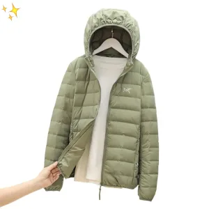 AAA Designer Archaeopteryx Outerwear Red Wool Duck Down Autumn Winter Side Pockets