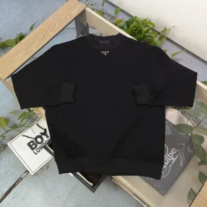 Luxury Reps Prada Hoodies Red Easy To Match Simple Style Autumn Winter