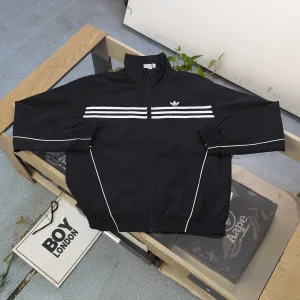 Super Clone Adidas Coat Red Woven Fabric