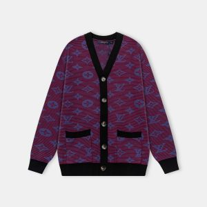Designer Louis Vuitton Jacquard Sweater For Winter