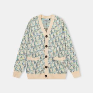 Luxury Dior Jacquard Sweater For Winter