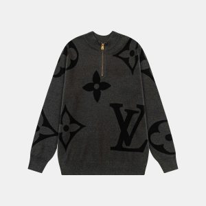 High Quality Designer Louis Vuitton Jacquard Sweater For Winter