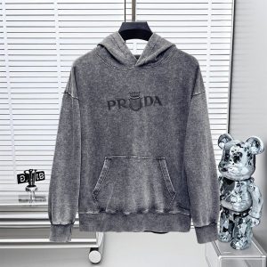 Luxury Prada Long-Sleeved Sweatshirt For Fall