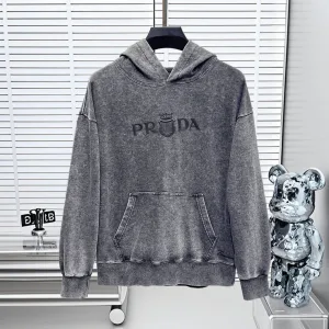 Designer Luxury Prada Long-Sleeved Sweatshirt Autumn Winter