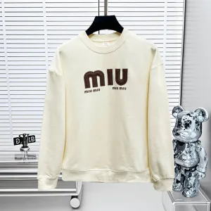 Super Clone Miu Long-Sleeved Sweatshirt Delicate And Soft To The Touch Autumn Winter