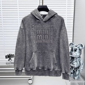Designer Miu Miu Long-Sleeved Sweatshirt For Autumn