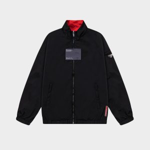 1:1 Prada Leather Trench Coat For Fall