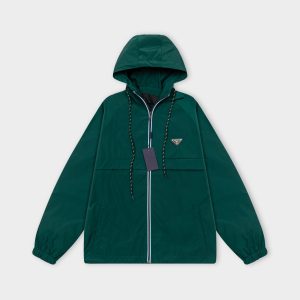 Aaa Designer Prada Leather Trench Coat For Fall