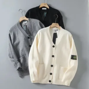 AAA Reps Stone Island Shirts Red Wool Blend Street Style